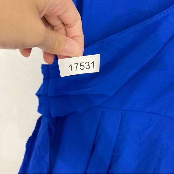 City Chic Blue Draped Dress - Picture 11 of 11